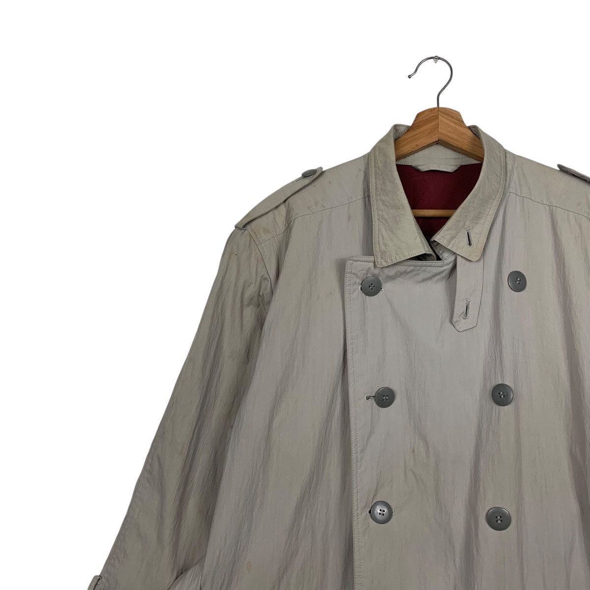 Japanese Brand Ambrosiano Milano Double Breasted Trench Coat Size US M / EU 48-50 / 2 - 7 Thumbnail