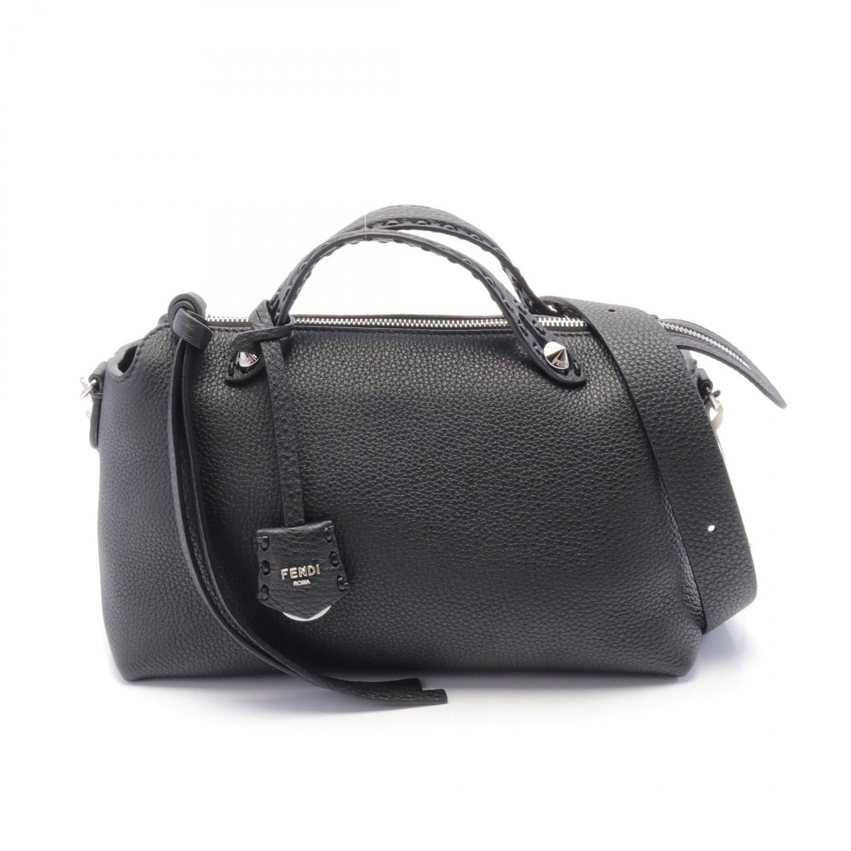 Fendi Fendi By The Way Selleria Medium Handbag Leather Black Size ONE SIZE - 1 Thumbnail