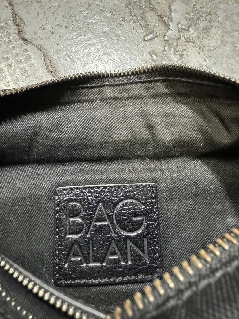 Designer × Dolce & Gabbana × Vintage 2000s Dolce & Gabbana Alan Zip Lock Black Leather Shoulder Bag Size ONE SIZE - 8 Thumbnail