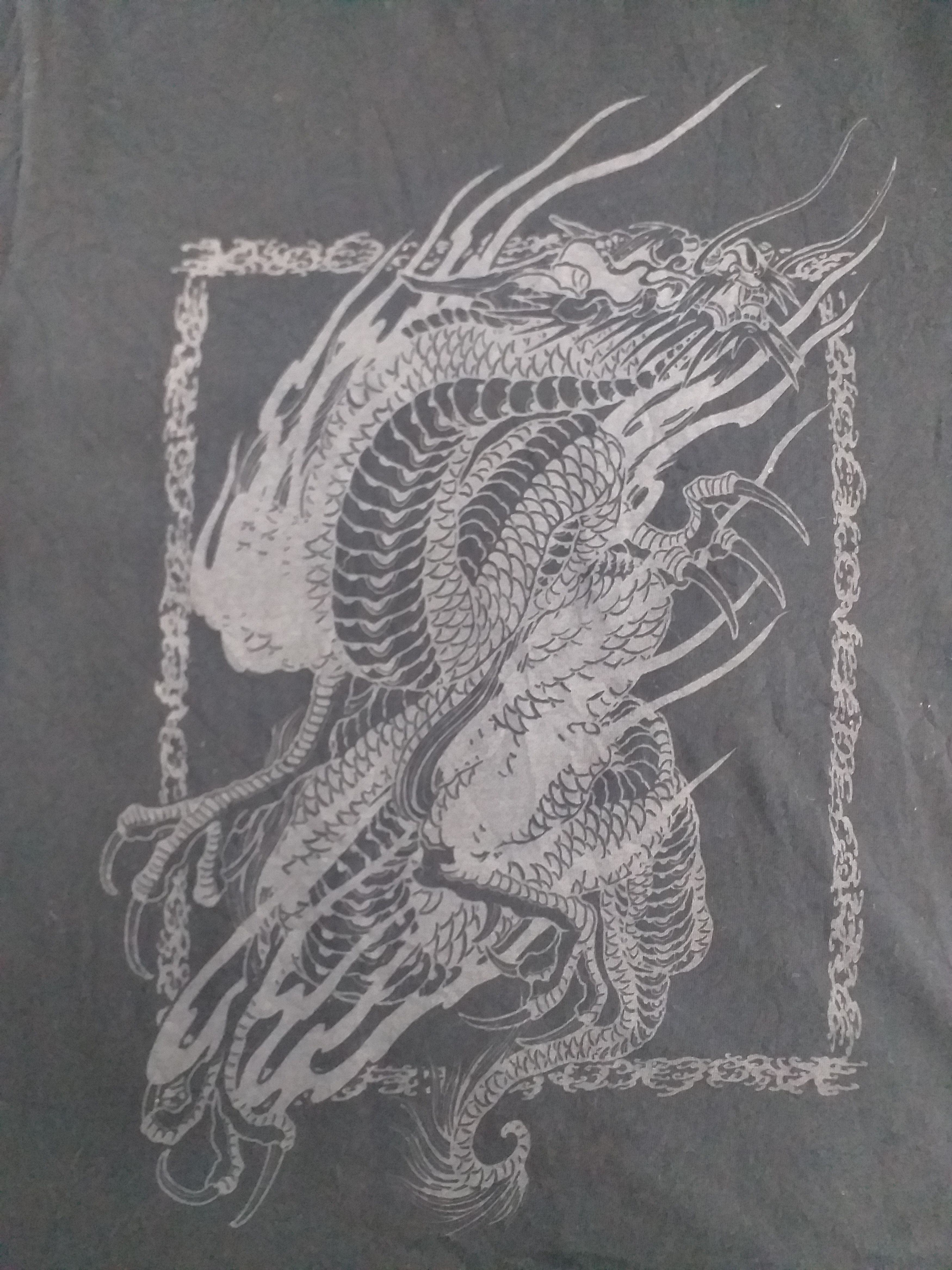 Japanese Brand Sukajan Dragon Large Tee Shirt -A012 Size US L / EU 52-54 / 3 - 4 Thumbnail