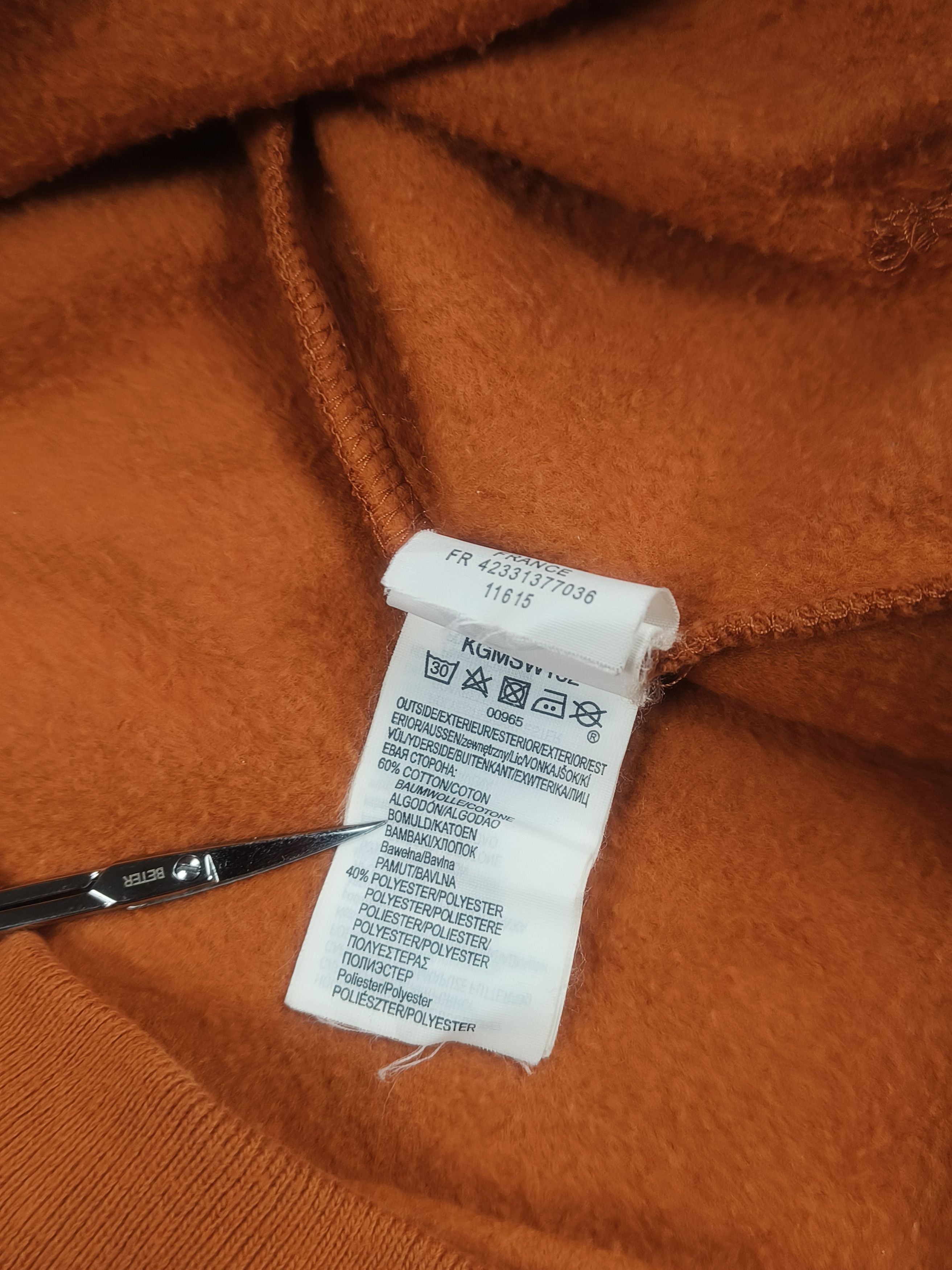 Quiksilver Quiksilver Vtg Orange Zip QKS CO Distressed Logo Hoodie Size US S / EU 44-46 / 1 - 4 Thumbnail