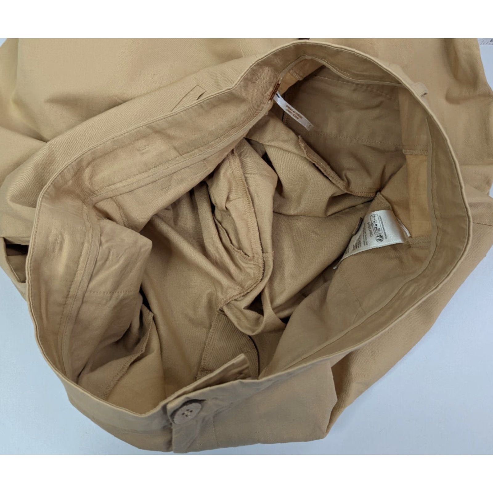 Free People VINTAGE Free People Lucia Trousers Pants Womens 12 Beige Cotton Harem Balloon OB1725148 Size 34" / US 12 / IT 48 - 7 Thumbnail