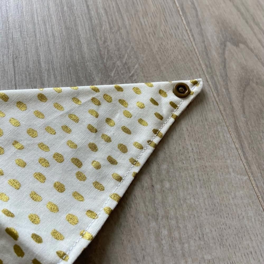 Designer Paw Heaven Co White Sparkle Polk Dot Bandana Size ONE SIZE - 4 Thumbnail