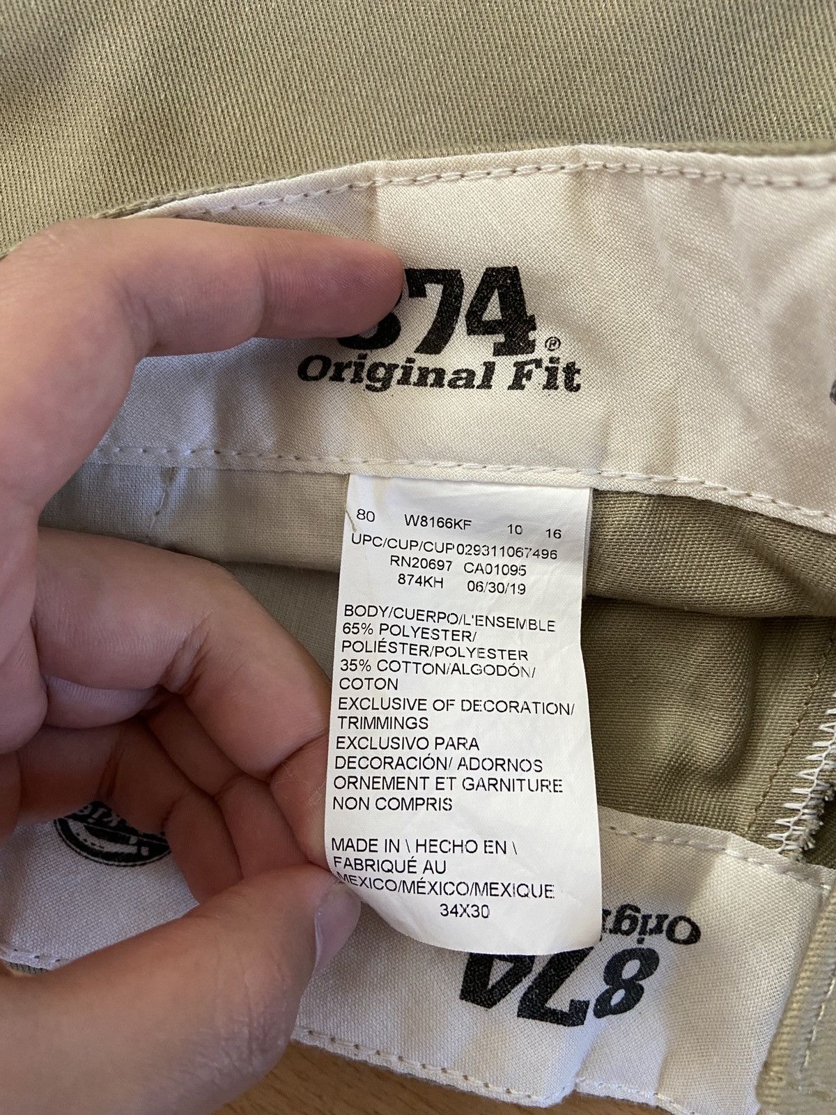Dickies Dickies 874 Beige Pants Size US 34 / EU 50 - 4 Thumbnail