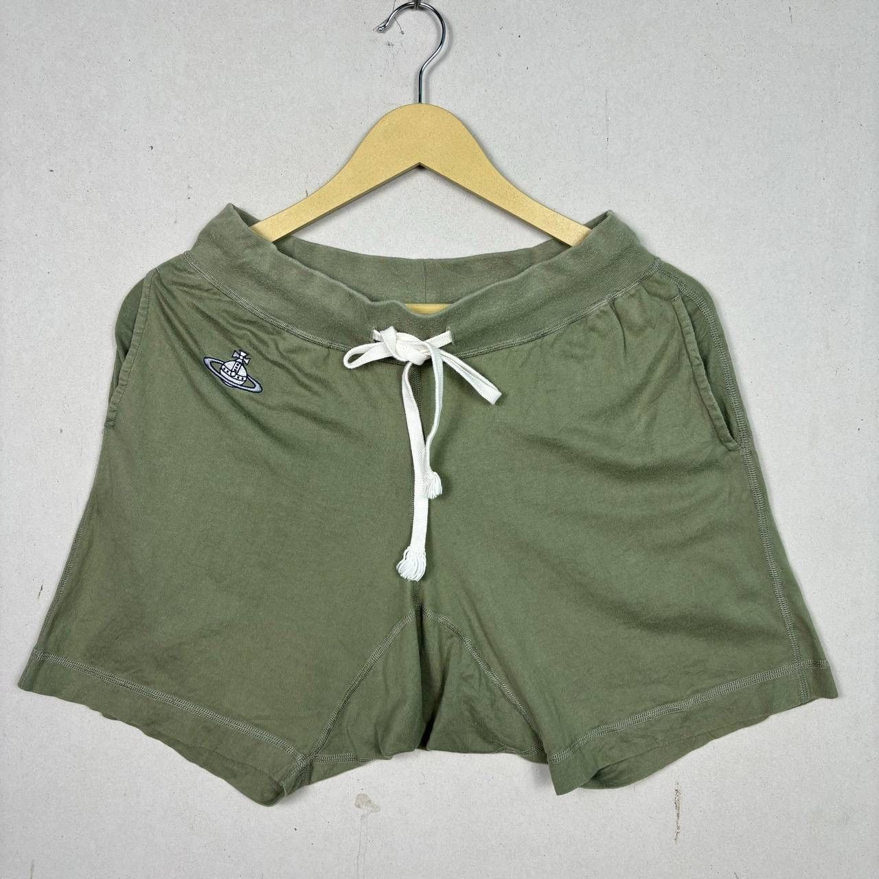 Vivienne Westwood Vivienne Westwood Japan Orb Logo Olive Sweat Shorts M Size US 29 - 3 Thumbnail