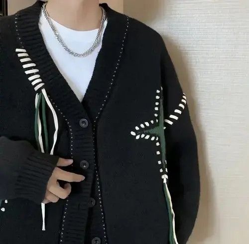 Japanese Brand V-Neck Oversize Knitted Cardigan Size US XXL / EU 58 / 5 - 3 Thumbnail