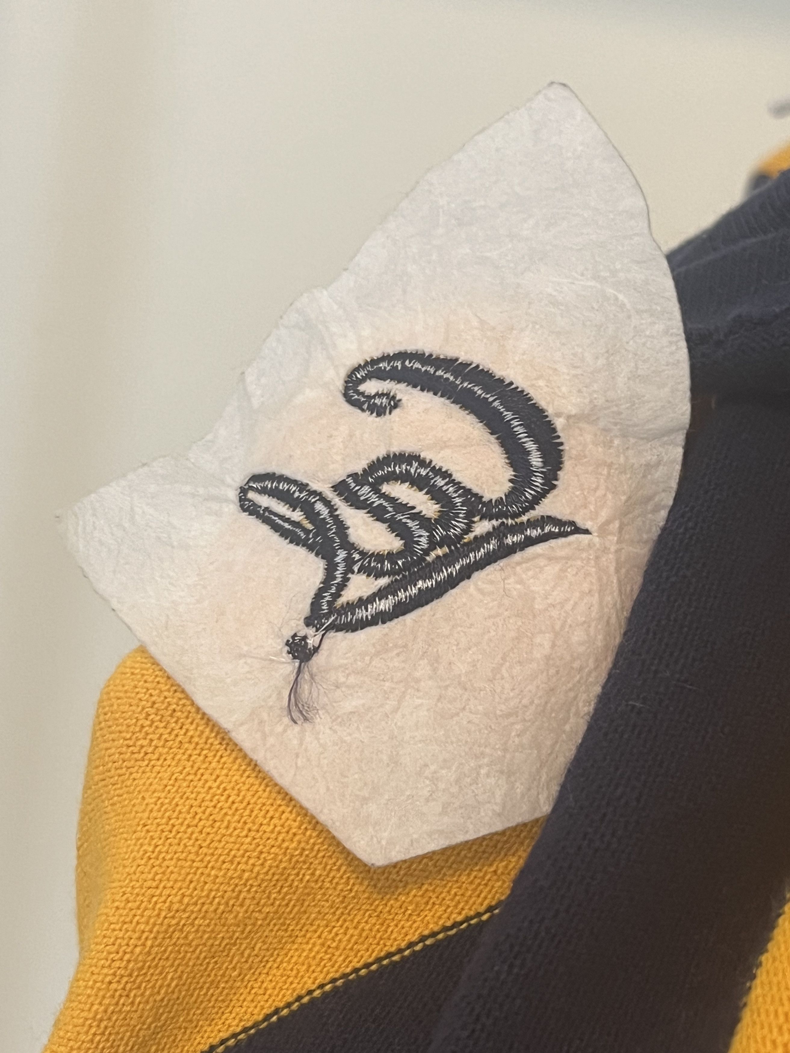Barbarian × Vintage Vintage Embroidered Cal State Rugby Shirt; Navy and Gold Size US L / EU 52-54 / 3 - 4 Thumbnail