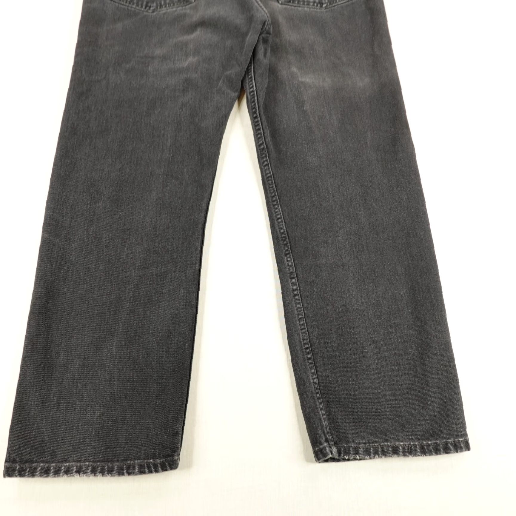 Levi's VINTAGE Levi's Jeans Men 40x30 Black Denim 505 Regular Straight Baggy Y2K Levi's 505 Mens Jeans 40x30 Black Denim Straight Grunge USA Pocket Size US 37 - 7 Thumbnail