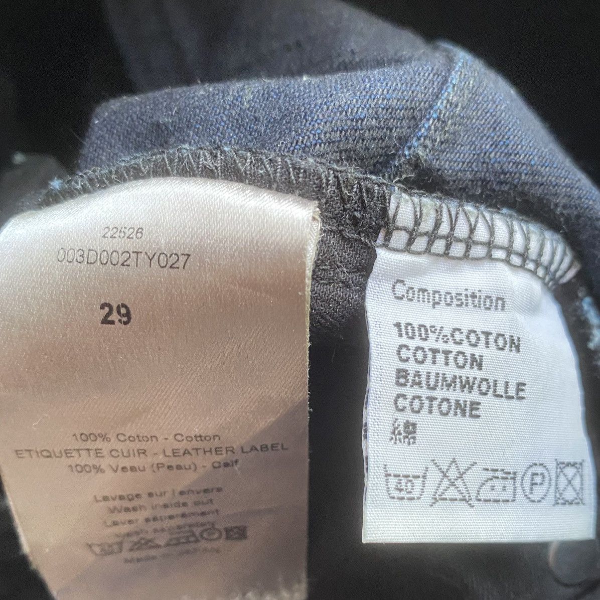 Dior Dior Homme Over-dye Blue Jeans MIJ 17.5CM Size US 29 - 7 Thumbnail