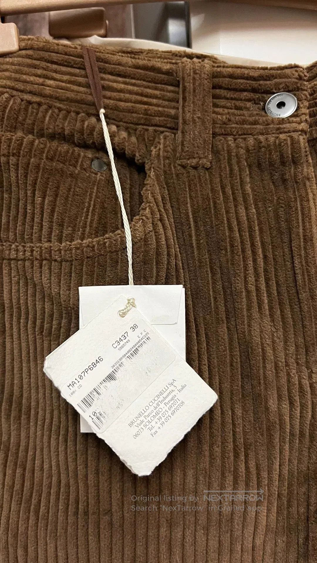 Brunello Cucinelli Brunello Cucinelli Corduroy Trousers. Size US 38 / EU 54 - 3 Thumbnail
