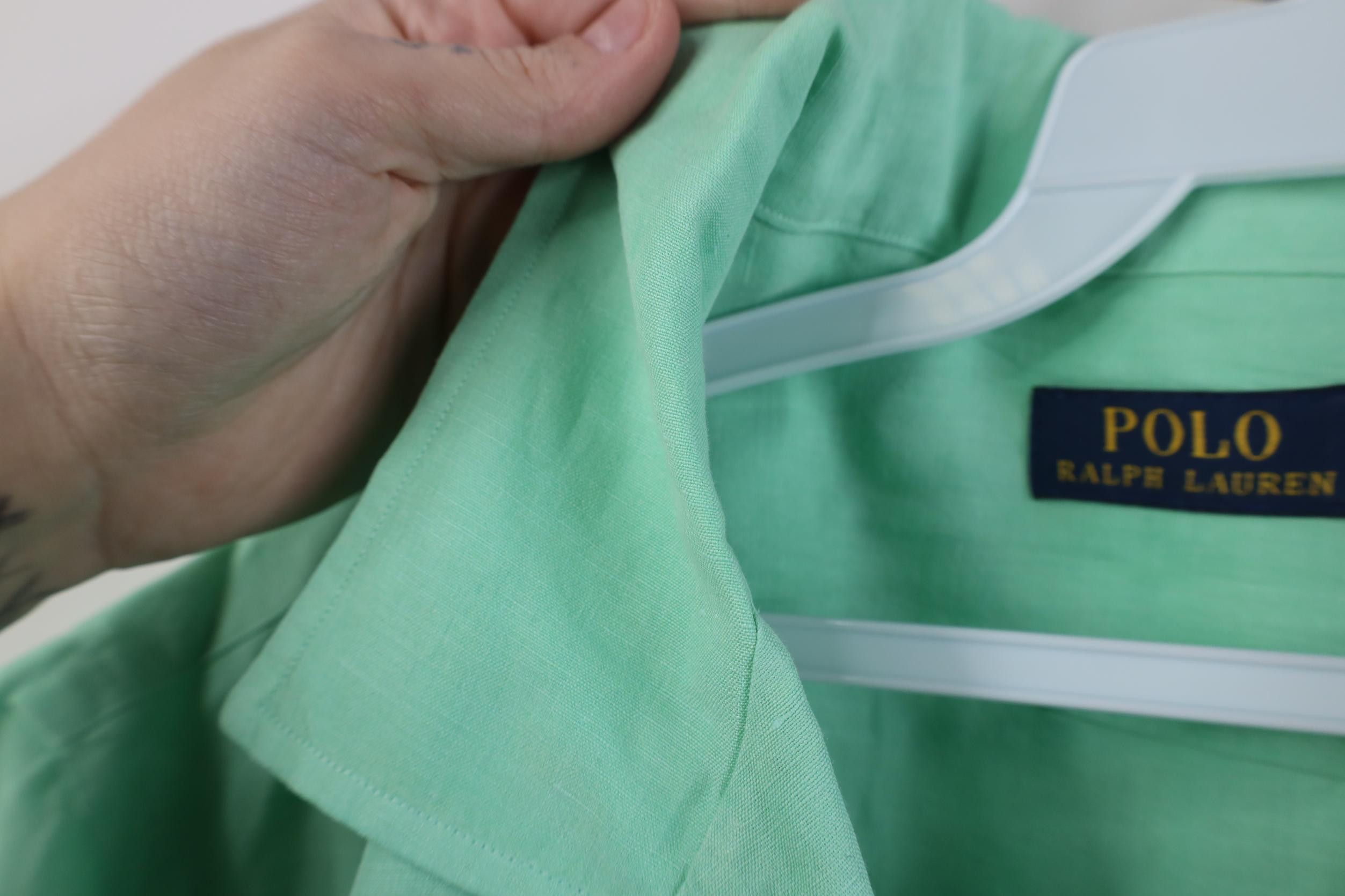 Polo Ralph Lauren Vintage Ralph Lauren Linen Looped Collar Camp Button Shirt Size US L / EU 52-54 / 3 - 12 Thumbnail