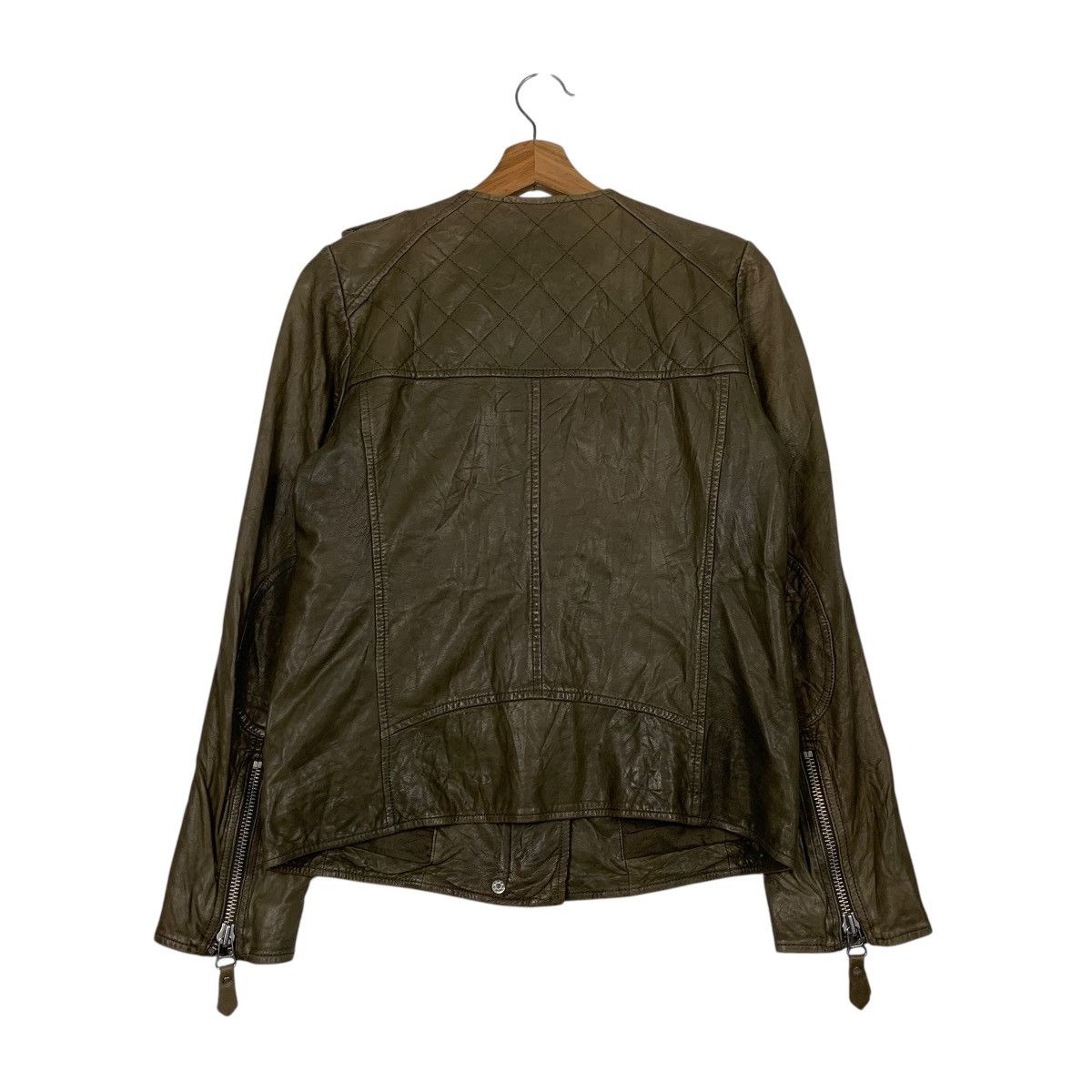 Isabel Marant Etoile Isabel Marant Etoile Olive Green Leather Jacket Size S / US 4 / IT 40 - 7 Thumbnail
