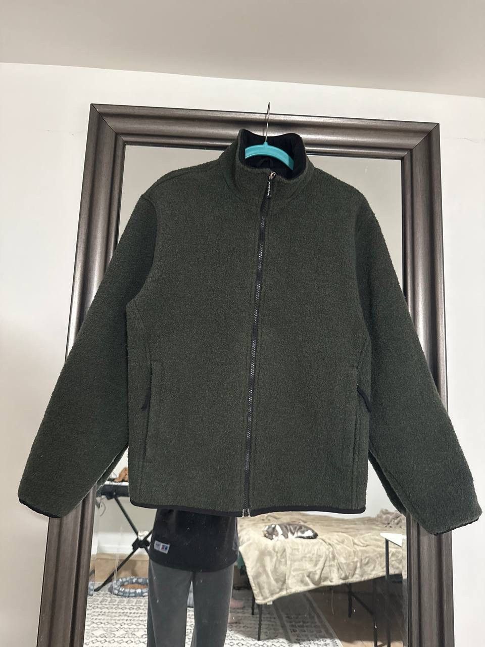 Woolrich Woolen Mills Woolrich Green Full Zip Fleece Jacket Men's khaki vintage Size US M / EU 48-50 / 2 - 1 Thumbnail