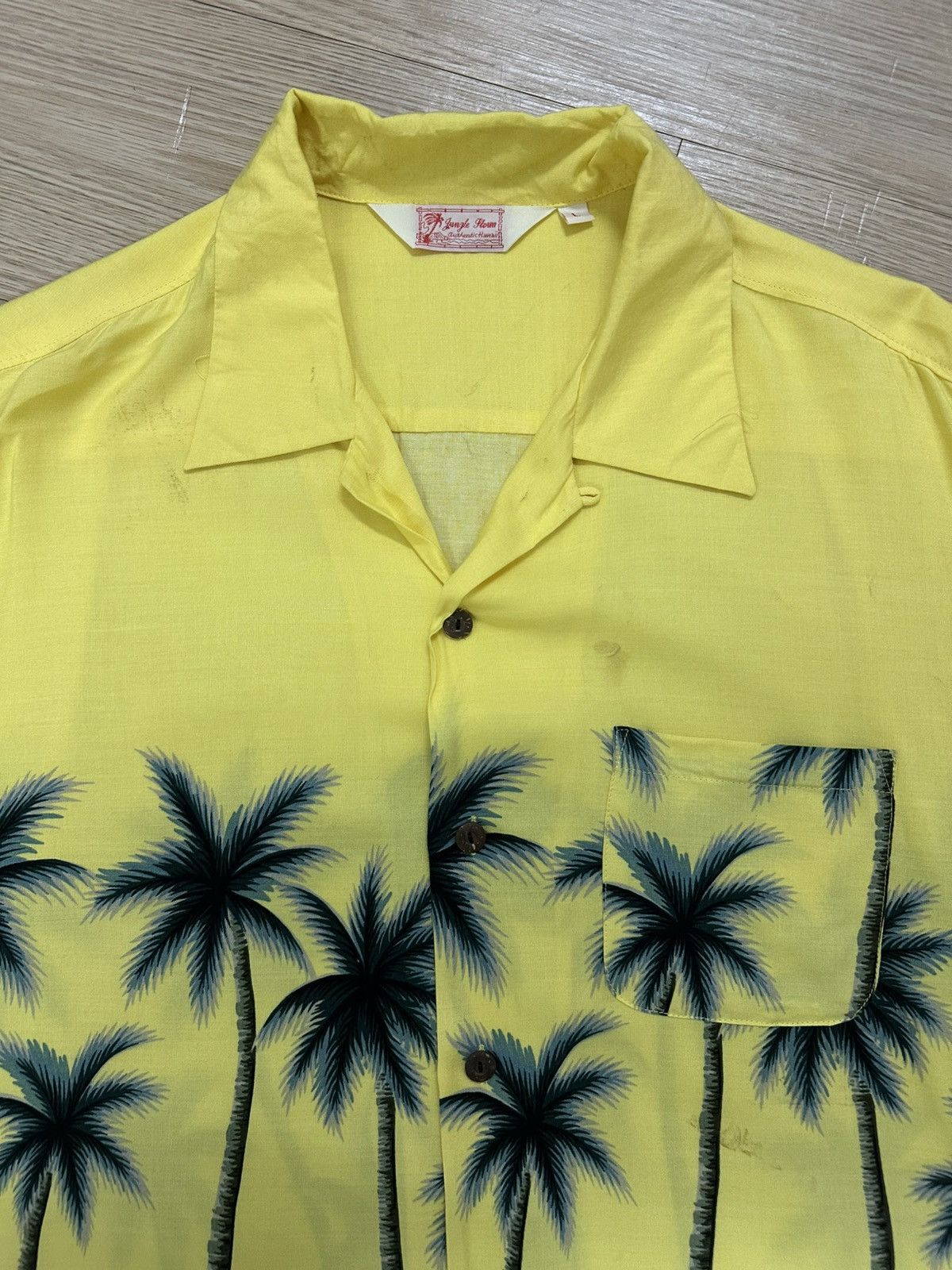 Beauty Beast × Japanese Brand Rare Beautiful Vintage Jungle Storm Authentic Hawaiian Shirt Size US L / EU 52-54 / 3 - 3 Thumbnail