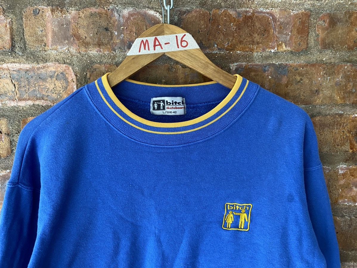 Hook-Ups 1990s BITCH skateboard iconic logo sweatshirt Size US M / EU 48-50 / 2 - 3 Thumbnail