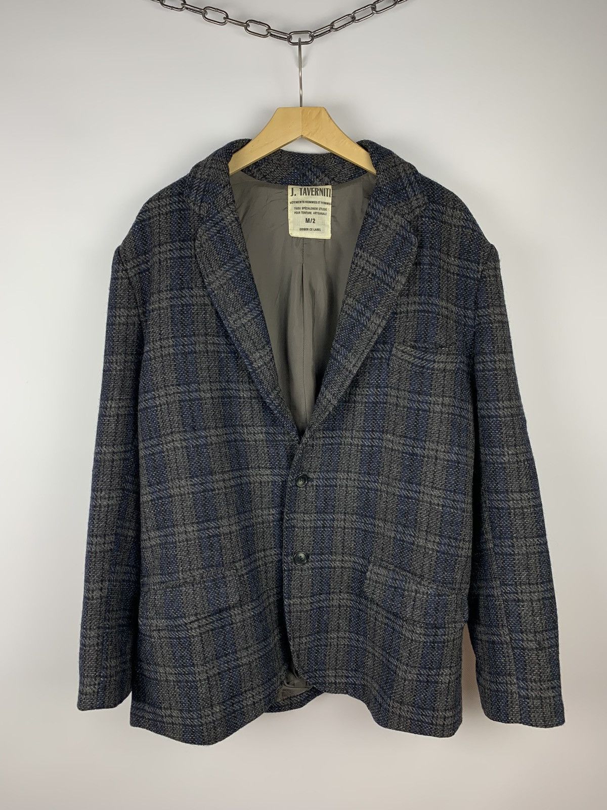 Other Vintage J. Taverniti Avant Garde Men’s Wool Blazer Jacket Size US M / EU 48-50 / 2 - 1 Thumbnail