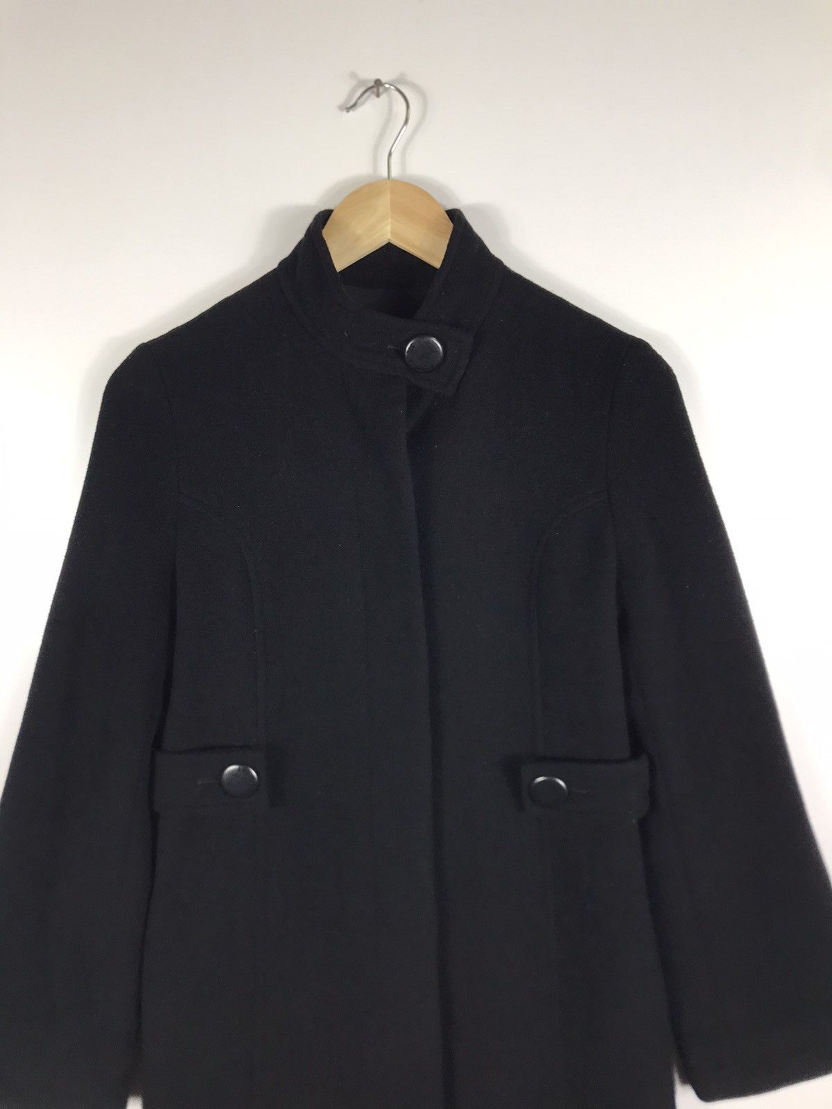 Jil Stuart ⚡️Vintage Jill Stuart Wool Button Long Coat Jacket Size M / US 6-8 / IT 42-44 - 4 Thumbnail