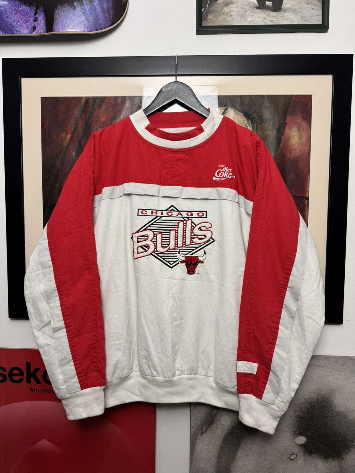 Logo 7 Vintage 90s LOGO7 NBA Chicago Bulls Basketball Crewneck Rare Size US L / EU 52-54 / 3 - 1 Thumbnail