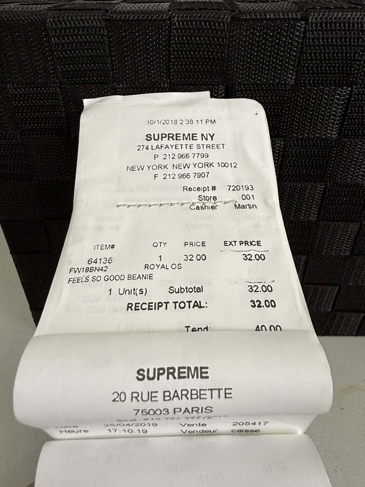 Maison Margiela × Supreme Supreme x MM6 Maison Margiela Receipt Wallet Size ONE SIZE - 5 Thumbnail