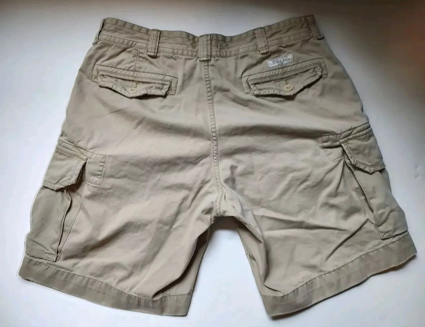 Polo Ralph Lauren Polo Ralph Lauren Classic Twill Cargo Shorts Tan Distressed Size US 38 / EU 54 - 6 Thumbnail