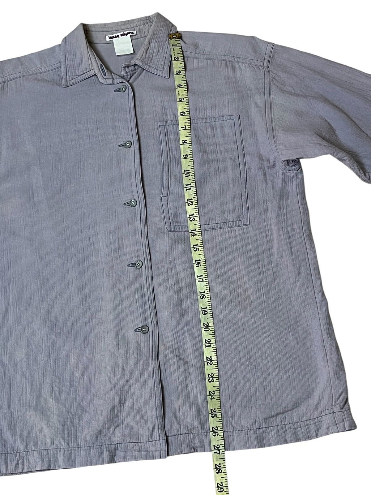 Issey Miyake Vintage ISSEY MIYAKE single pocket button ups faded shirt Size US M / EU 48-50 / 2 - 10 Thumbnail