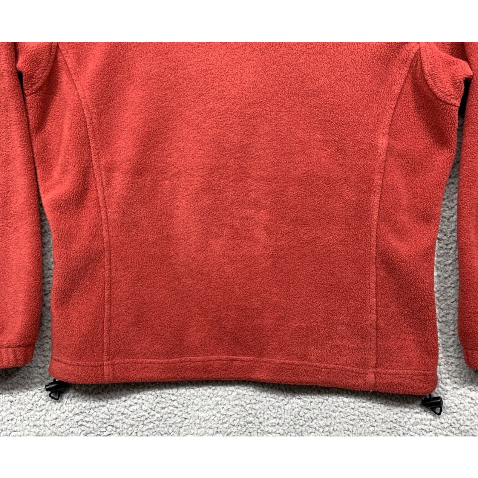 Vintage Columbia Fleece Jacket Womens Full Zip M Orange/Red Zip Pockets Side Pull Cords Jacket Size M / US 6-8 / IT 42-44 - 6 Thumbnail