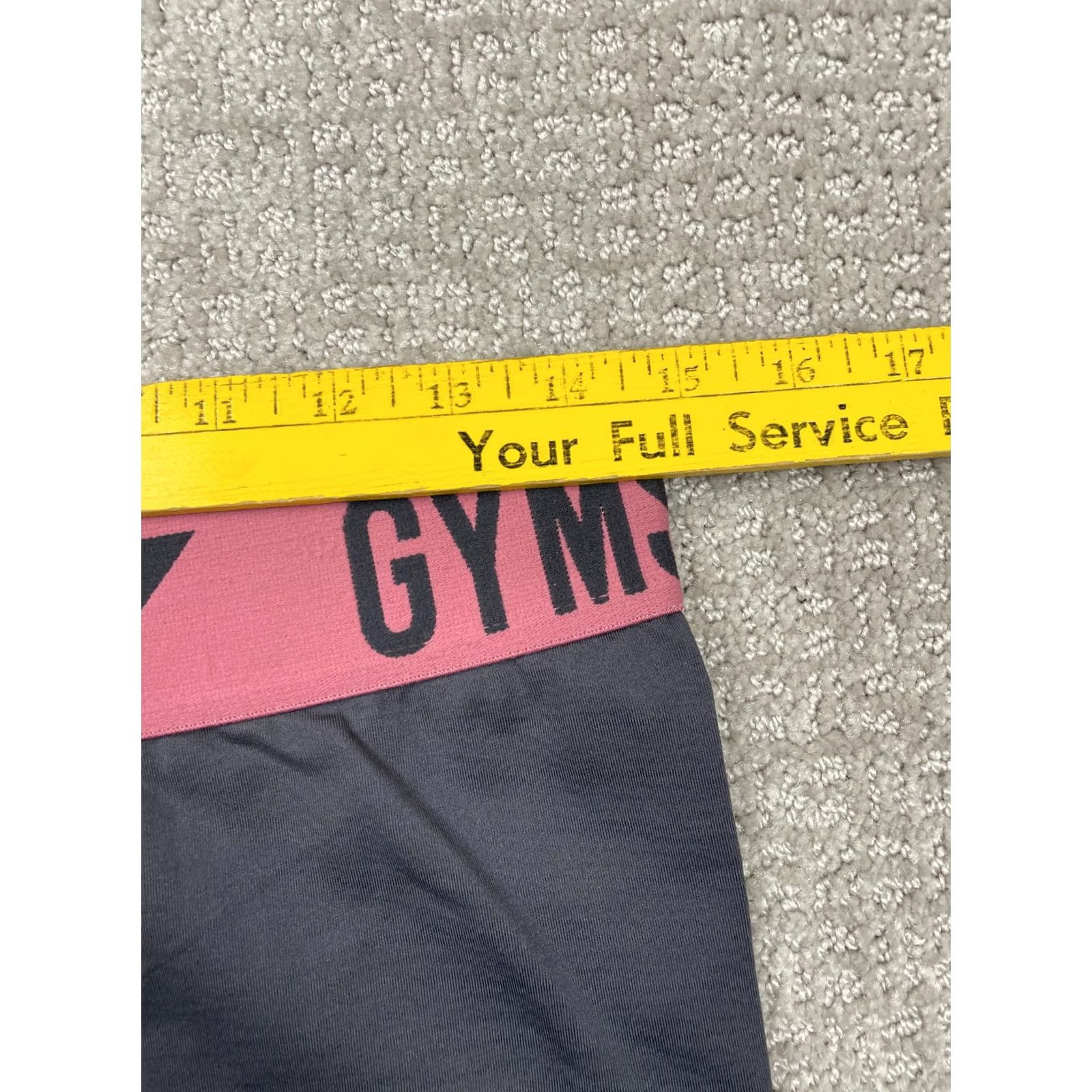 Gymshark Gymshark Leggings Womens M/L Gray Pink Seamless Stretch Gym Workout Run Size 32" / US 10 / IT 46 - 3 Thumbnail