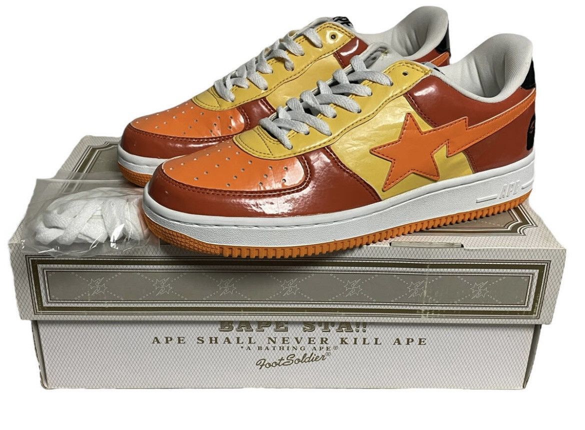 RARE OG 2005 A BATHING APE ORANGE BAPESTA