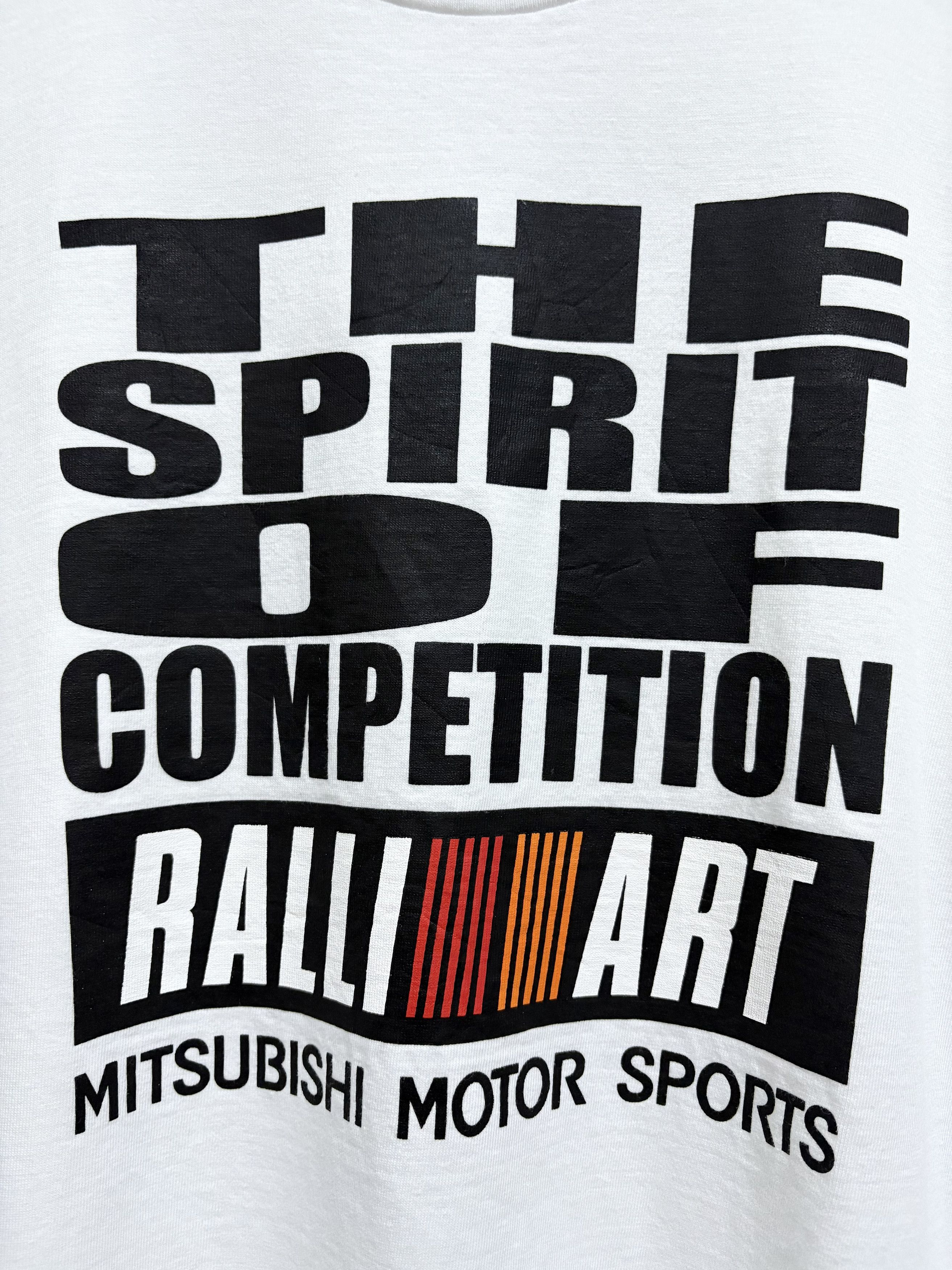 Japanese Brand × Vintage Vintage 90's Ralli-Art Mitsubishi Motor Sports T-Shirt Size US L / EU 52-54 / 3 - 4 Thumbnail