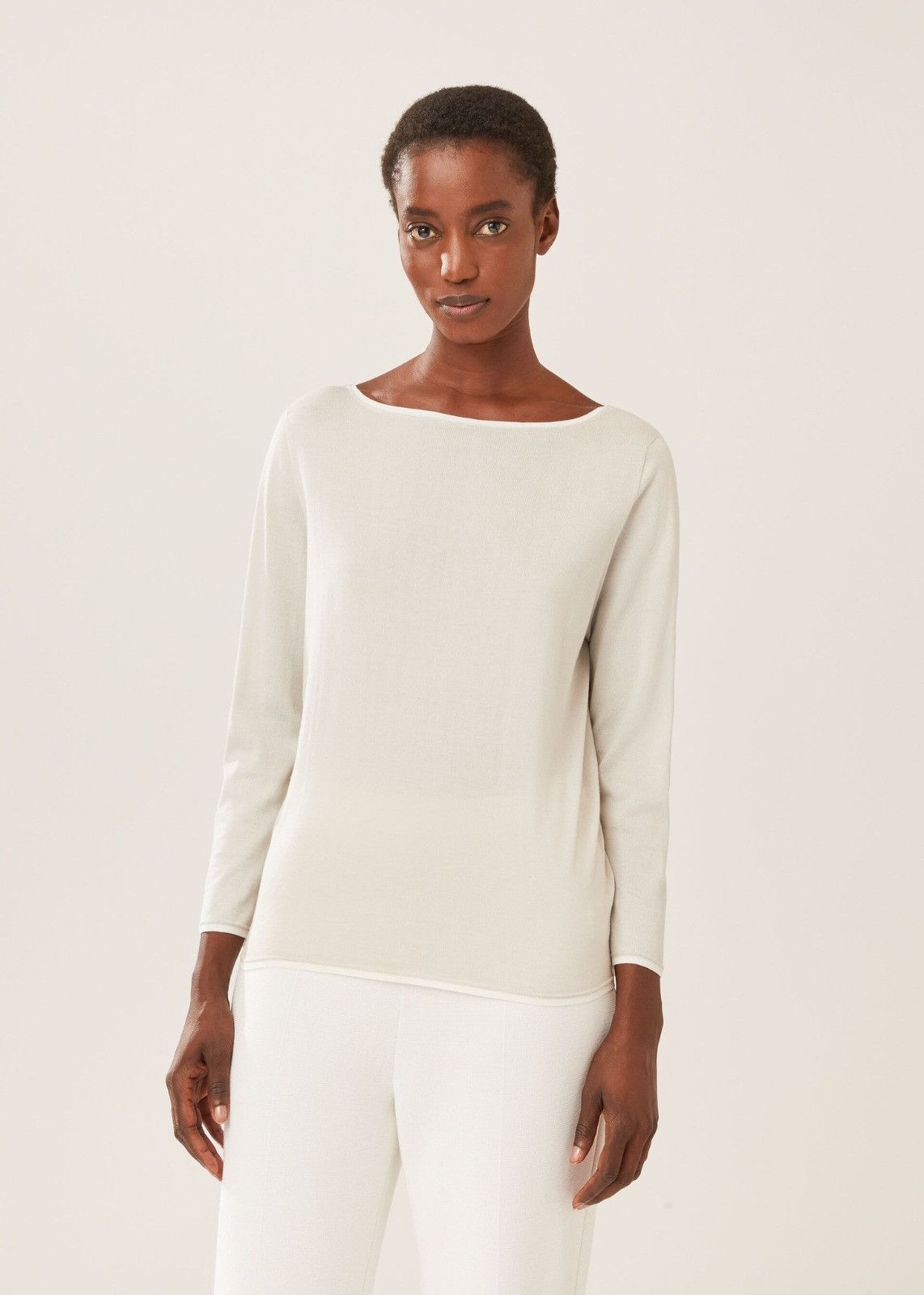 Loro Piana o1srvl11e1224 Neo Ventotene Sweater in White Size S / US 4 / IT 40 - 4 Thumbnail