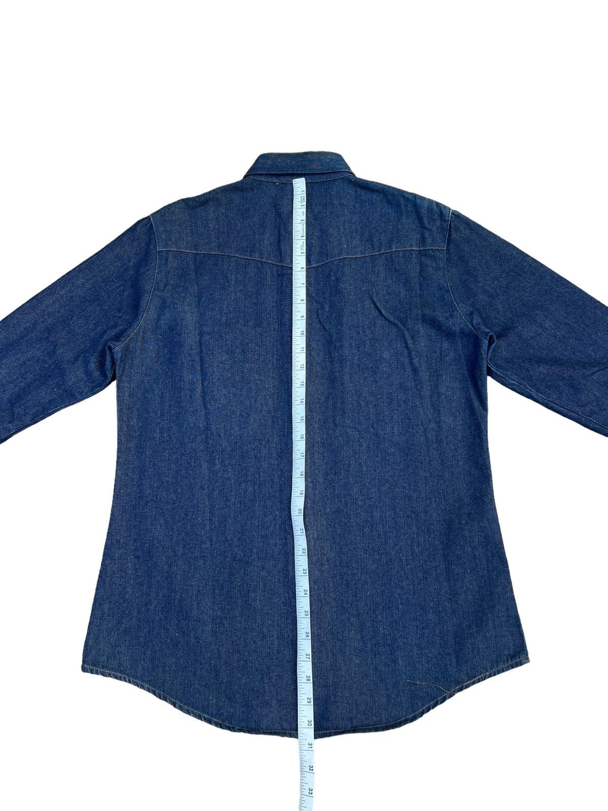 Japanese Brand Vintage 90s HOUSTON Japan Denim Western Shirt Size US M / EU 48-50 / 2 - 5 Thumbnail