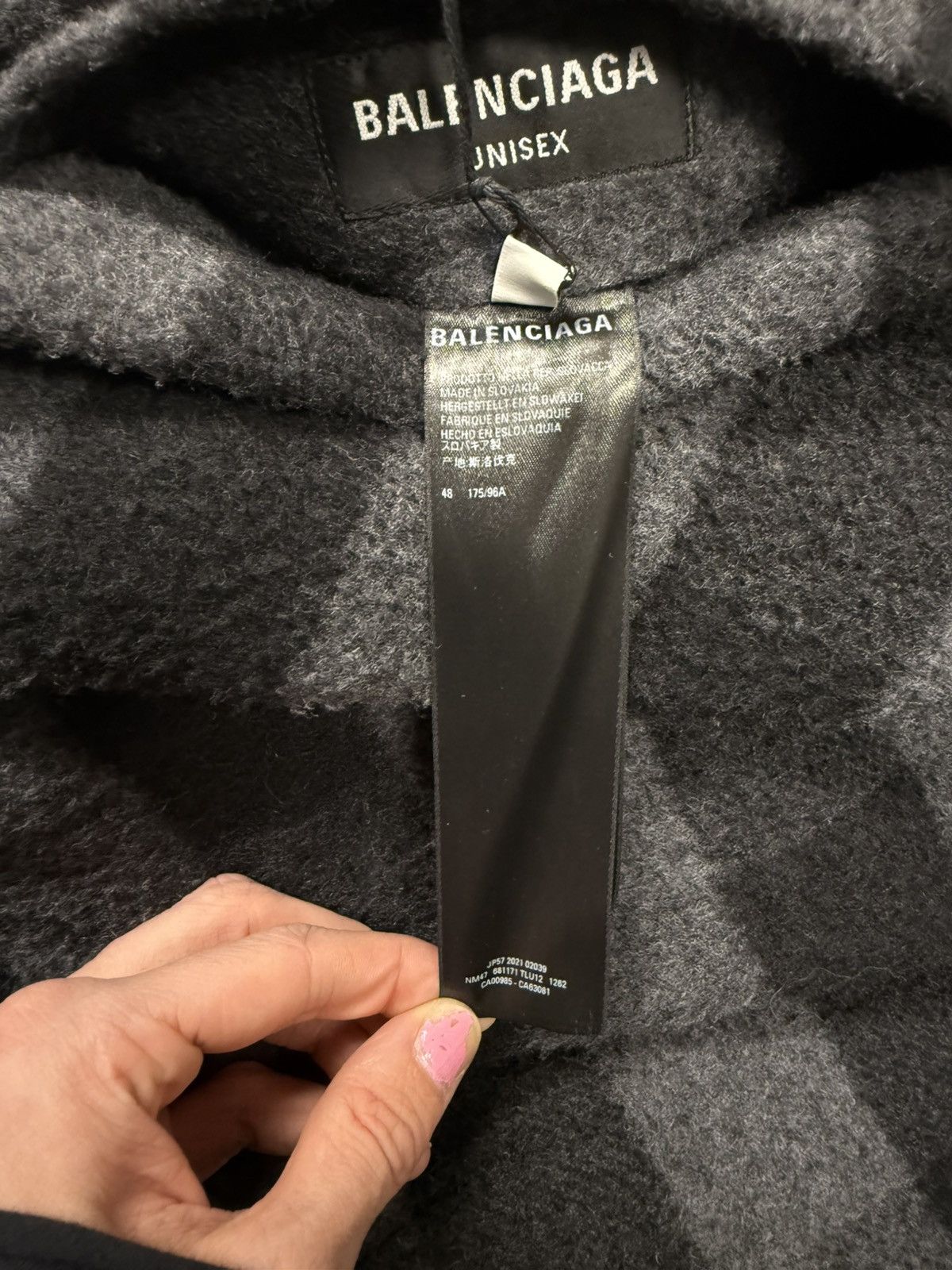 Balenciaga AW2022 Balenciaga Reversible Black Ripstop/Wool ‘Buffalo’ Jacket Size US M / EU 48-50 / 2 - 9 Thumbnail