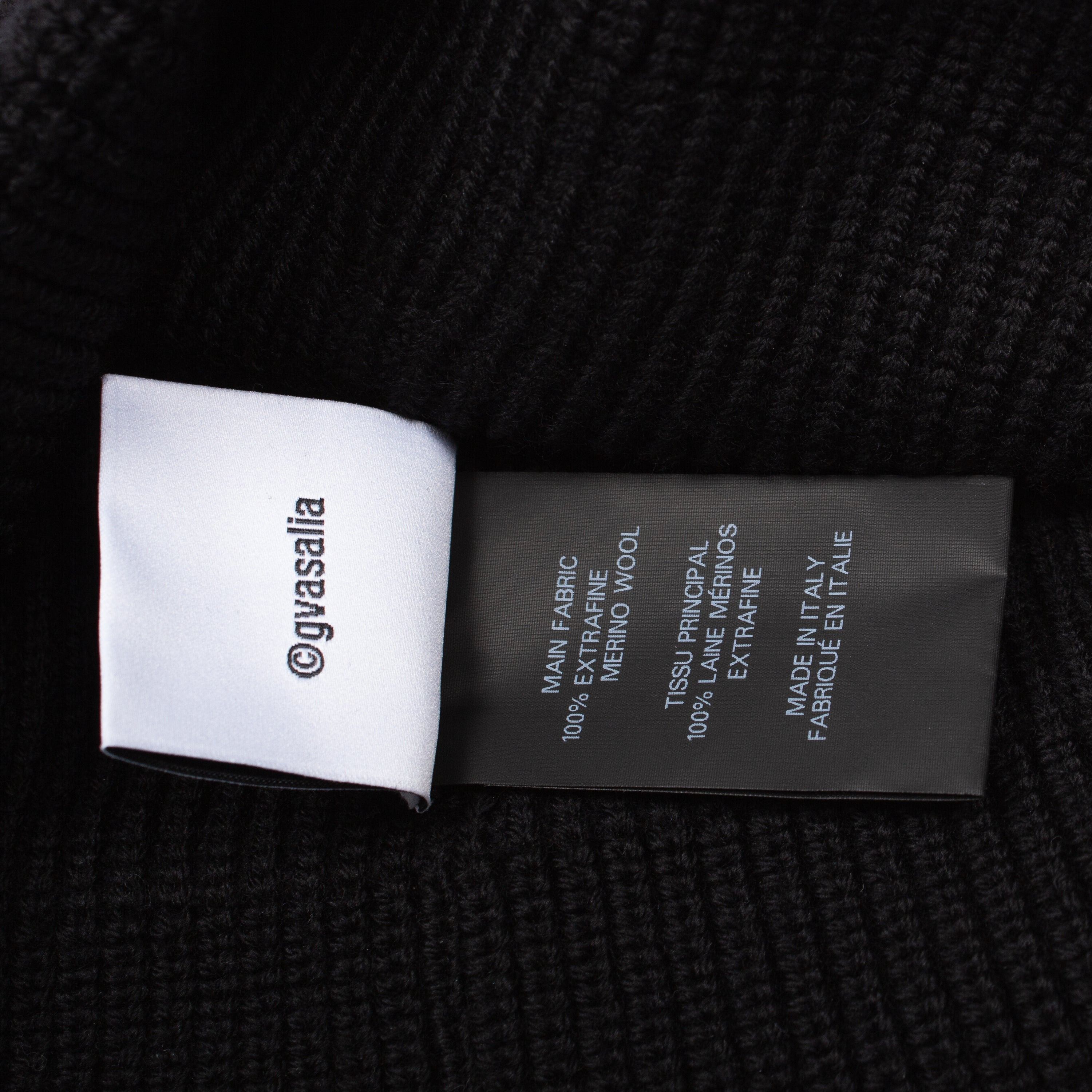 Vetements VETEMENTS BLACK LOGO BEANIE Size ONE SIZE - 5 Thumbnail
