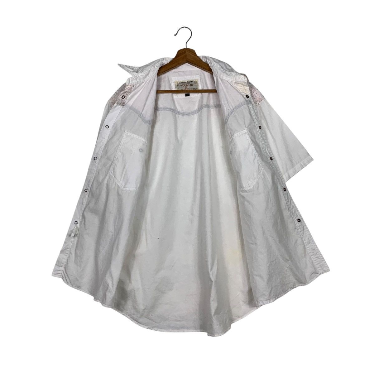 Japanese Brand OFF ROAD White Work Shirt Button Up Western Shirt #1934-C84 Size US L / EU 52-54 / 3 - 9 Thumbnail