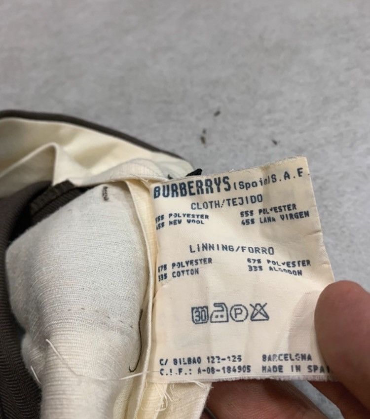 Burberry Y2k vintage Faded brown khaki 2000s wool blend wide trousers Size US 38 / EU 54 - 5 Thumbnail