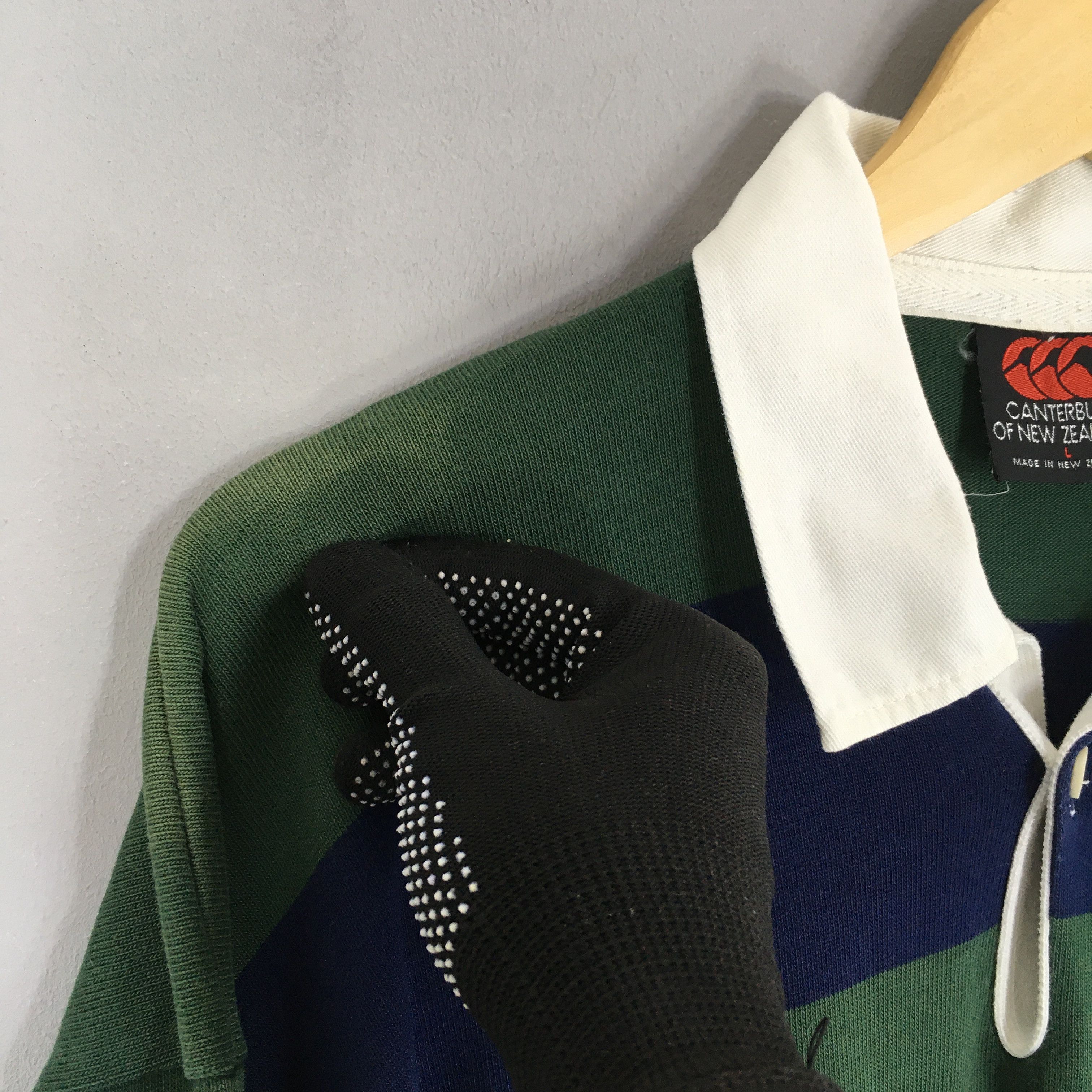 Canterbury of New Zealand Vintage 90s Canterbury Of New Zealand Striped Rugby Shirt L Size US L / EU 52-54 / 3 - 5 Thumbnail