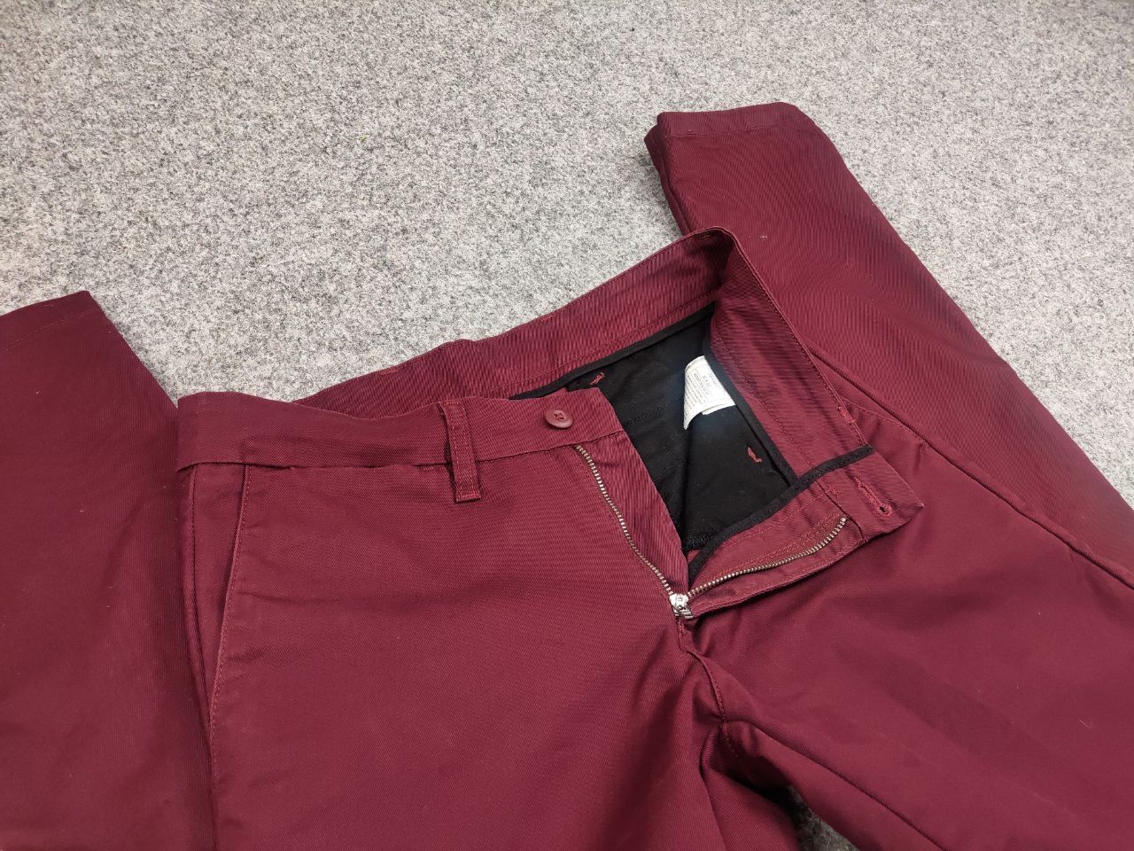 Carhartt × Vintage Carhartt Wip Sid Pants Burgundy Casual Trouser Vintage USA Size US 30 / EU 46 - 9 Thumbnail