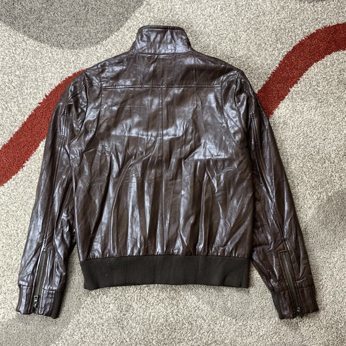 Genuine Leather NYLAUS BIKER JACKET Mens Size US L / EU 52-54 / 3 - 5 Thumbnail
