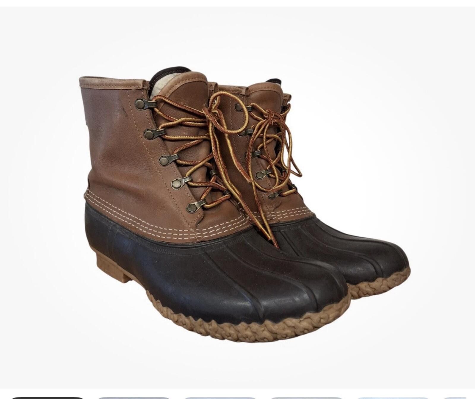 L.L. Bean LL Bean Boots 8” GORE-TEX Thinsulate Leather Duck Boots Size US 7 / EU 40 - 1 Thumbnail