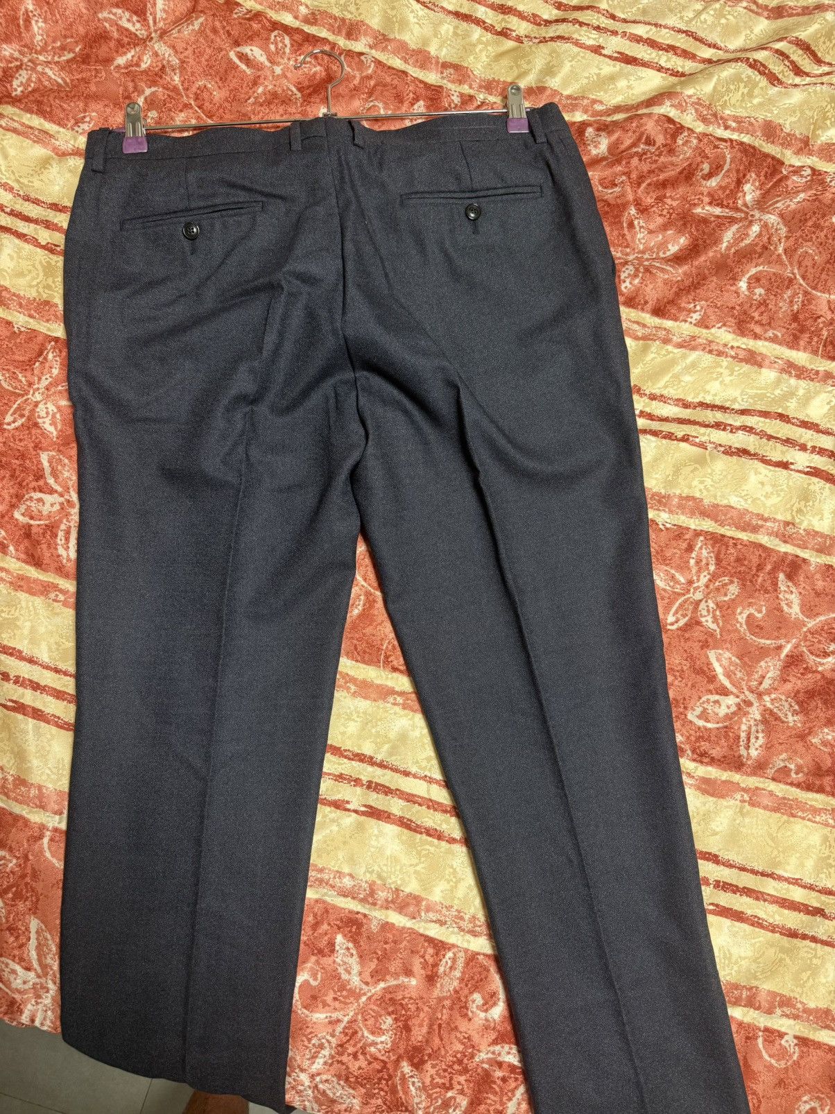 Giorgio Armani Giorgio Armani navy wool/silk trousers Size US 34 / EU 50 - 6 Thumbnail