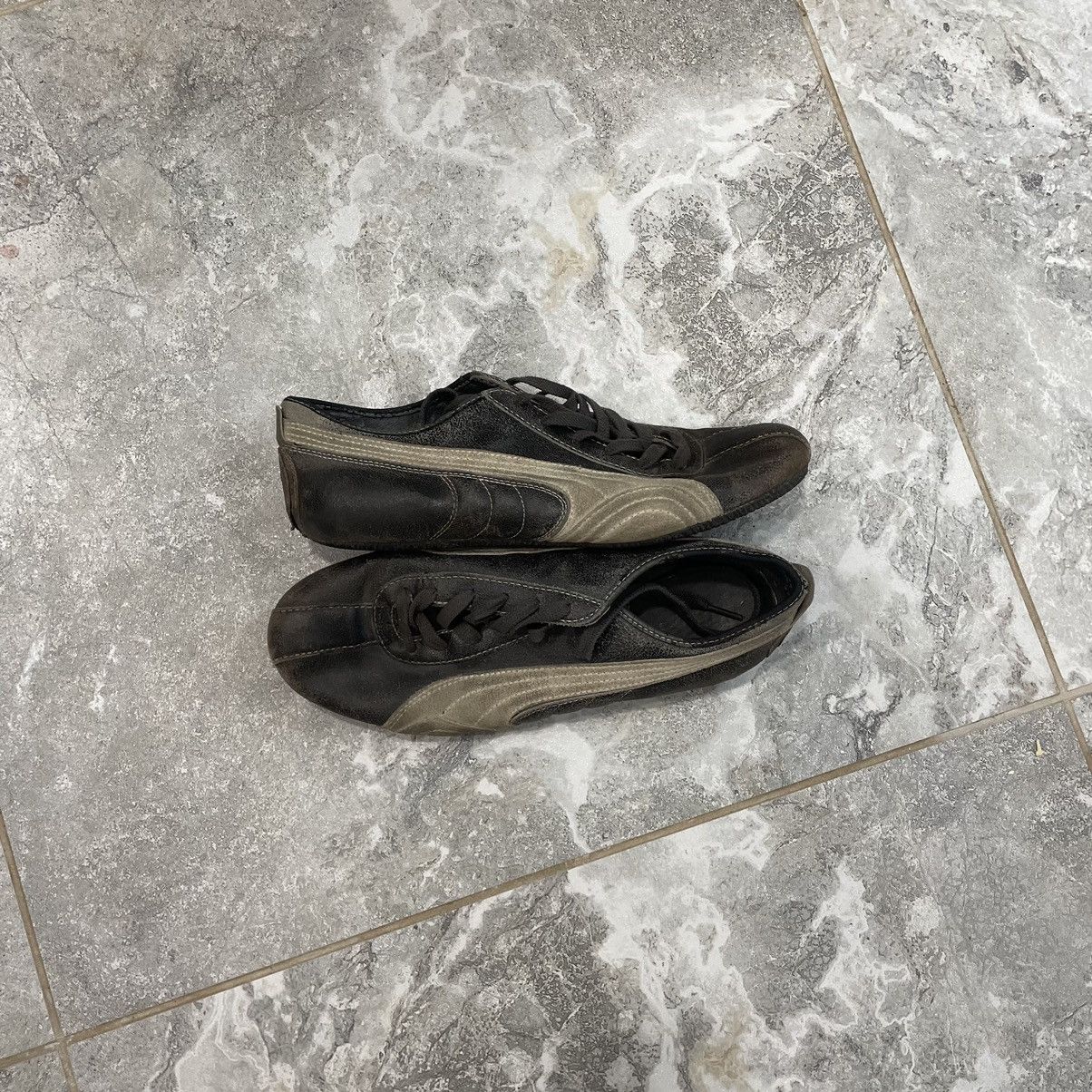 Puma × Vintage VINTAGE 90s BROWN PUMA SPEED CAT versa gloss SNEAKERS SHOES Size US 10 / EU 43 - 1 Thumbnail