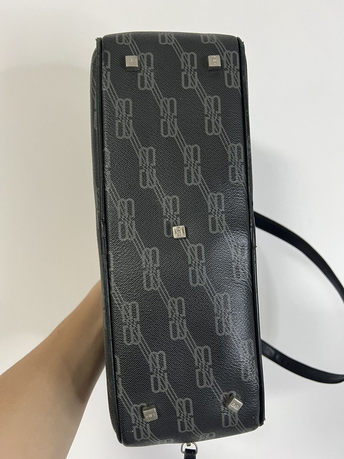 Balenciaga Vintage balenciaga bag black leather monogram Size ONE SIZE - 4 Thumbnail