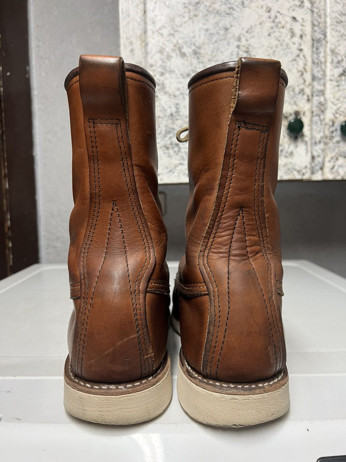 Red Wing Vtg Redwing 877 Moc Toe Boots 2008 !! Black Eyelets 11D Size US 11 / EU 44 - 6 Thumbnail