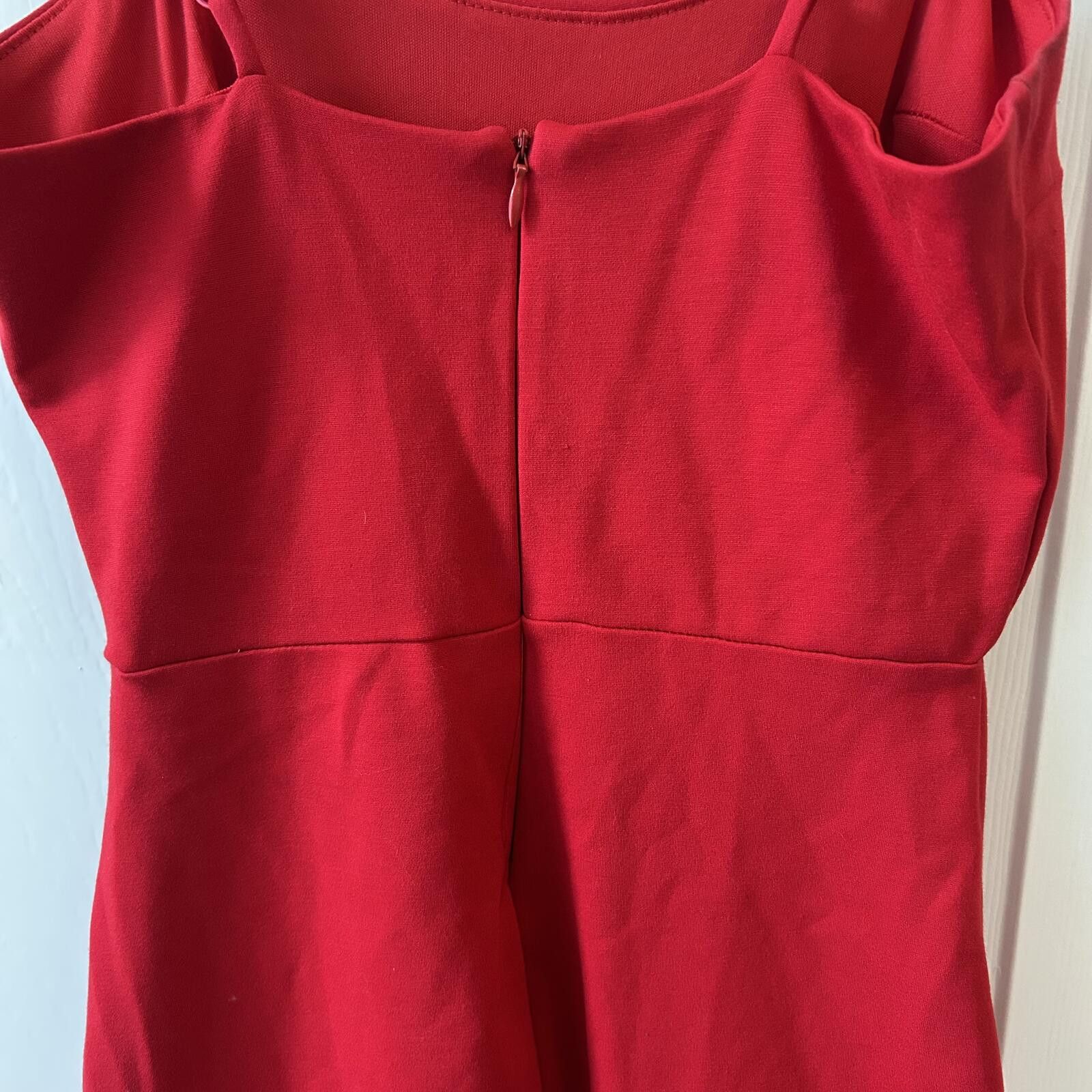 Lulus Lulu's Red Spaghetti-Strap Ruffle-Hem Mini Dress Women’s XS Size S / US 4 / IT 40 - 4 Thumbnail