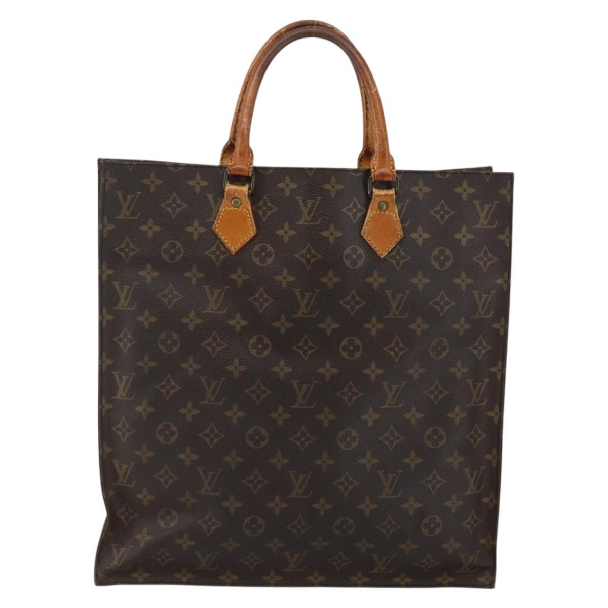 Louis Vuitton LOUIS VUITTON Monogram Sac Plat Hand Bag M51140 Size ONE SIZE - 2 Thumbnail