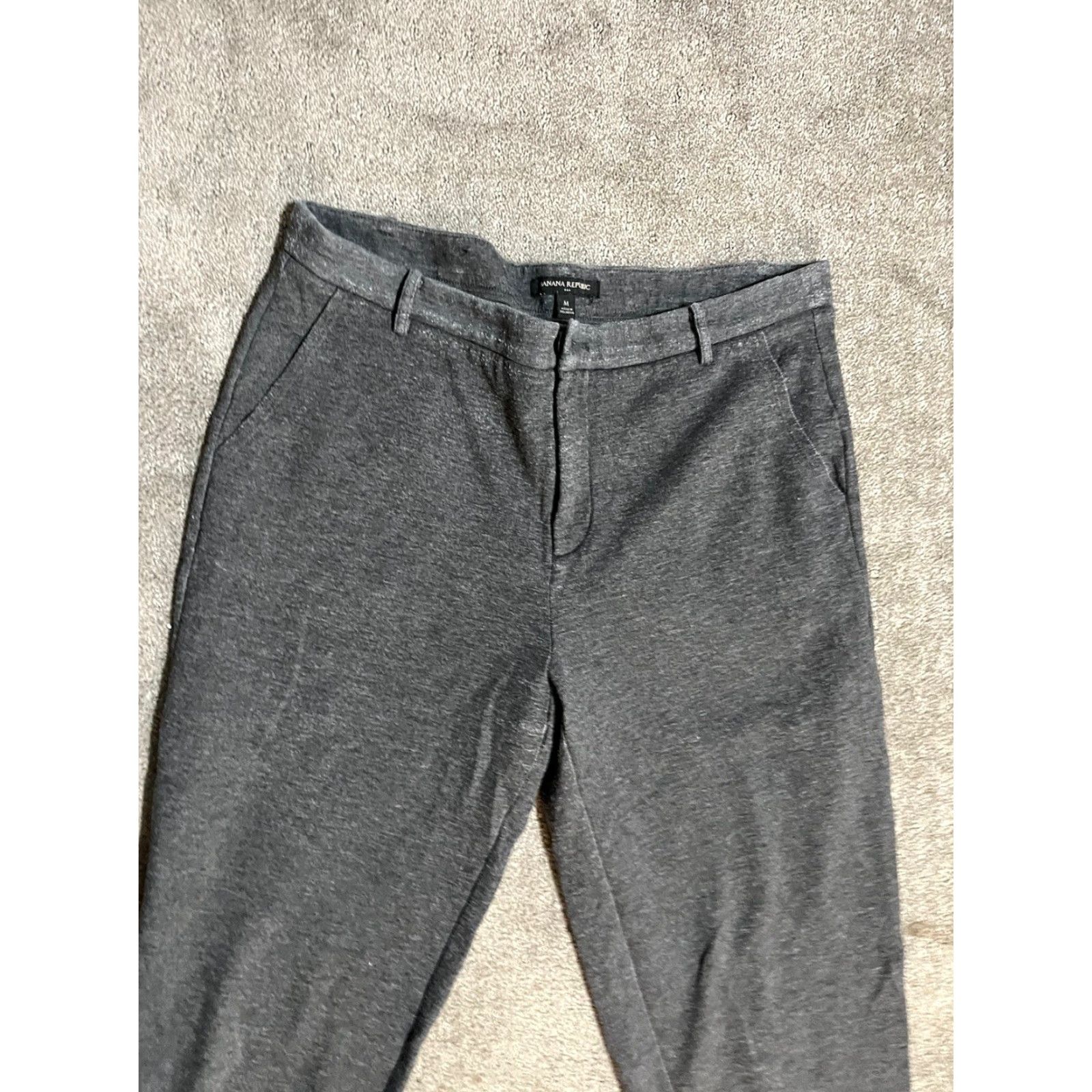 Banana Republic Banana Republic Pants Womens Medium Gray Ankle High Rise Lightweight Pockets 27in Inseam Regular Size 32" / US 10 / IT 46 - 2 Thumbnail