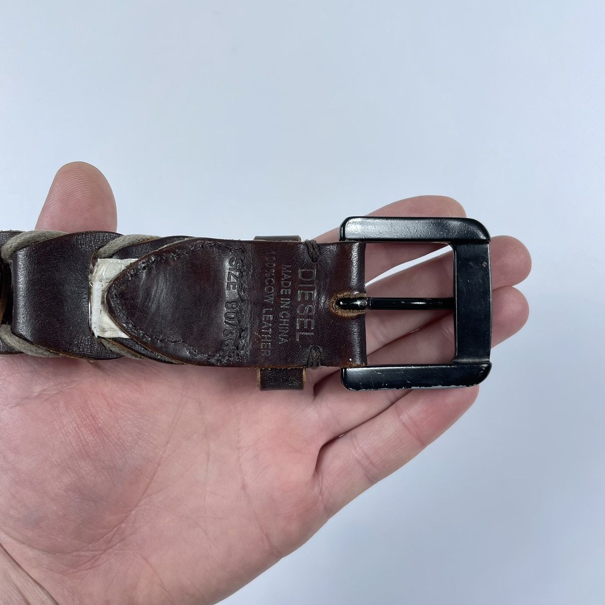 Diesel Diesel Vintage Leather Belt Size ONE SIZE - 9 Thumbnail