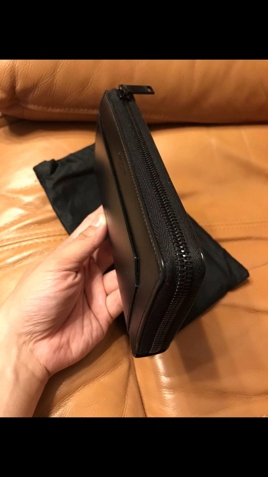 Saint Laurent Paris SLP new long zip full leather wallet Size ONE SIZE - 3 Thumbnail