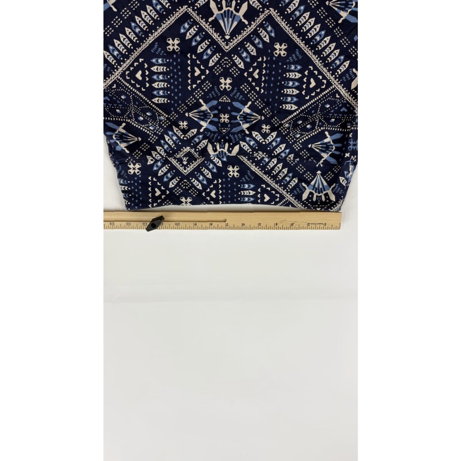 Patagonia Patagonia Skirt Womens XS Blue Aztec Geometric Print Knit Mini Casual A-Line Pull On Pockets Size 26" / US 2 / IT 38 - 7 Thumbnail
