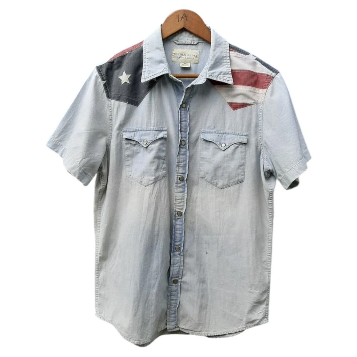 Polo Ralph Lauren 2000s Denim Supply RL Western Snap Button Shirt y2k style Size US M / EU 48-50 / 2 - 1 Thumbnail